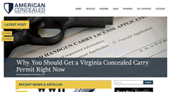 Desktop Screenshot of americanconcealed.com